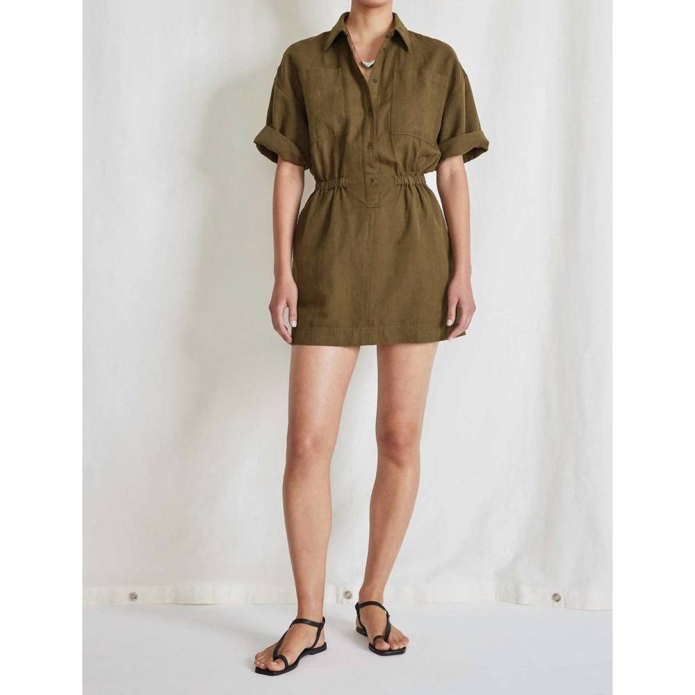 APIECE APART palmera mini dress in olive